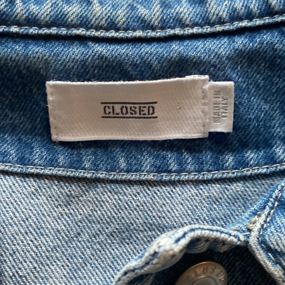 CLOSED Women's Chenoa Mid Blue Jean Jacket Size XS - Picture 6 of 16